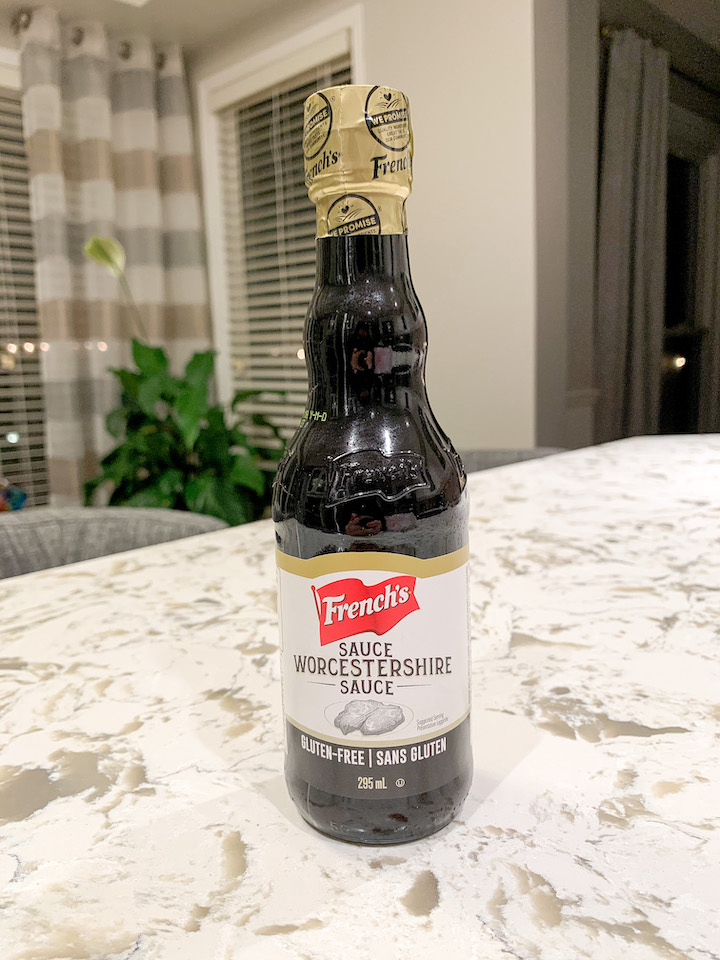 Gluten Free Worcestershire Sauce bottle from French's brand.