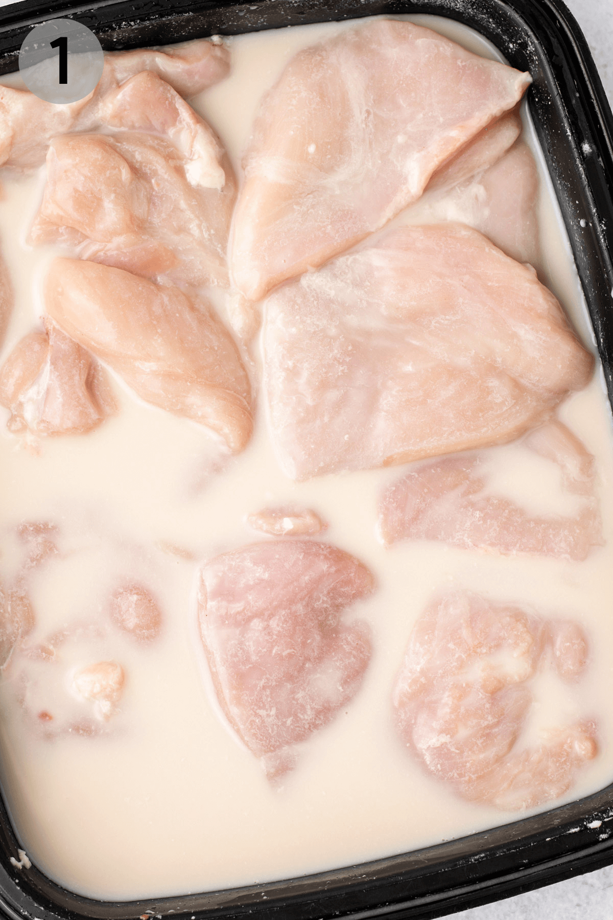 chicken in a buttermilk marinade