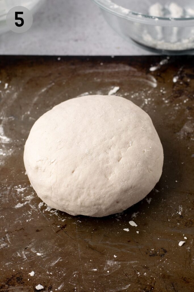 kneaded ball of bagel dough