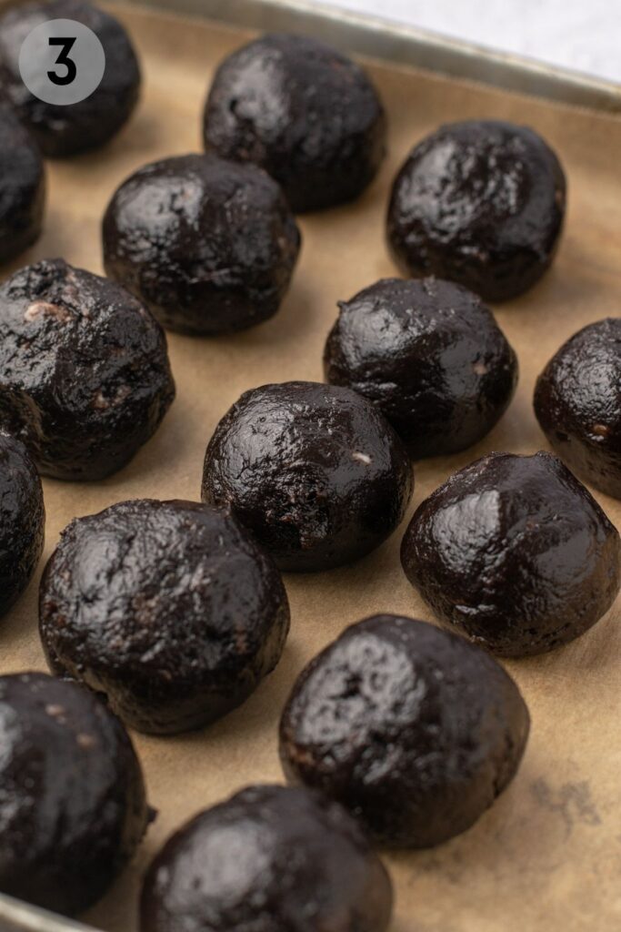 oreo truffle balls rolled